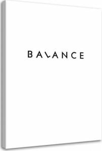 Feeby OBRAZ NA PŁÓTNIE Napis Balance 80x120 1