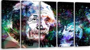 Feeby OBRAZ 5 CZĘŚCI TRYPTYK Albert Einstein 100x40 1