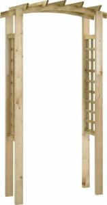 vidaXL Pergola ogrodowa z kratką, 110x60x220 cm, drewno sosnowe 1