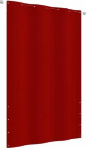 vidaXL vidaXL Parawan balkonowy, czerwony, 140x240 cm, tkanina Oxford 1