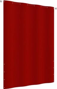 vidaXL vidaXL Parawan balkonowy, czerwony, 160x240 cm, tkanina Oxford 1