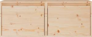 vidaXL vidaXL Szafki ścienne, 2 szt., 45x30x35 cm, lite drewno sosnowe 6
