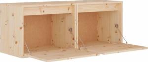 vidaXL vidaXL Szafki ścienne, 2 szt., 45x30x35 cm, lite drewno sosnowe 8