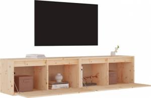 vidaXL vidaXL Szafki ścienne, 2 szt., 80x30x35 cm, lite drewno sosnowe 7