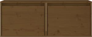 vidaXL vidaXL Szafki ścienne, 2 szt., miodowy brąz, 45x30x35 cm, sosnowe 6