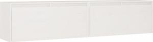 vidaXL vidaXL Szafki ścienne, 2 szt., białe, 80x30x35 cm lite drewno sosnowe 2
