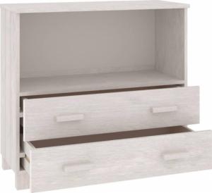 vidaXL Regał, biały, 85x35x80 cm, drewno sosnowe 7