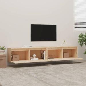 vidaXL vidaXL Szafki ścienne, 2 szt., 100x30x35 cm, lite drewno sosnowe 3