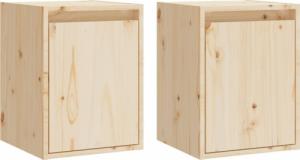 vidaXL vidaXL Szafki ścienne, 2 szt., 30x30x40 cm, lite drewno sosnowe 2