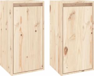vidaXL vidaXL Szafki ścienne, 2 szt., 30x30x60 cm, lite drewno sosnowe 2