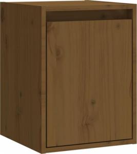 vidaXL vidaXL Szafki ścienne, 2 szt., miodowy brąz, 30x30x40 cm, lita sosna 5