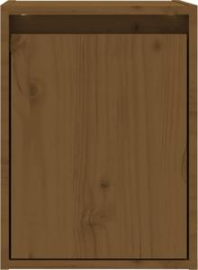 vidaXL vidaXL Szafki ścienne, 2 szt., miodowy brąz, 30x30x40 cm, lita sosna 6