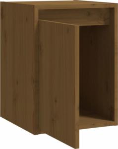 vidaXL vidaXL Szafki ścienne, 2 szt., miodowy brąz, 30x30x40 cm, lita sosna 8