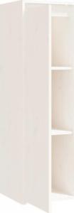 vidaXL vidaXL Szafki ścienne, 2 szt., białe, 30x30x100 cm, drewno sosnowe 6