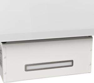 Okap vidaXL vidaXL Ścienny okap kuchenny, 90 cm, stal i hartowane szkło, biały 6