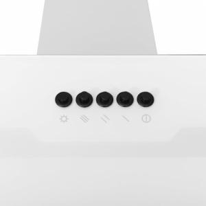 Okap vidaXL vidaXL Ścienny okap kuchenny, 90 cm, stal i hartowane szkło, biały 7