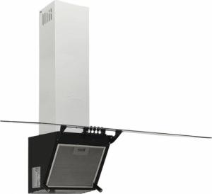 Okap vidaXL vidaXL Ścienny okap kuchenny, 90 cm, stal i hartowane szkło, czarny 4