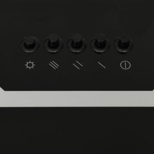 Okap vidaXL vidaXL Ścienny okap kuchenny, 90 cm, stal i hartowane szkło, czarny 8