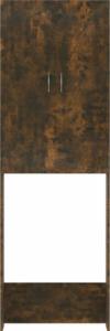 vidaXL vidaXL Szafka na pralkę, przydymiony dąb, 64 x 25,5 x 190 cm 8