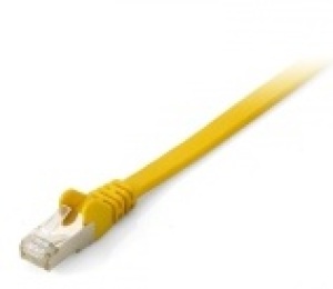 Equip Patchcord Cat.6A, S/FTP płaski, 1m, żółty (607860) 1