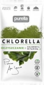 Purella Food Chlorella. Oczyszczanie. Chlorofil + Witamina A. 21 g 1