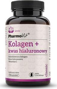 Pharmovit KOLAGEN + KWAS HIALURONOWY BEZGLUTENOWY 90 KAPSUŁEK 57,15 g - PHARMOVIT (CLASSIC) 1