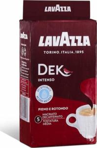 Kawa mielona Lavazza Włoska Kawa Bezkofeinowa Typu Intenso Mielona - Mieszanka Arabiki 30% i Robusty 70% "Lavazza Dek Intenso | Decaffeinato | Pieno e Rotondo" 250g Lavazza 1