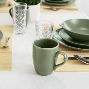 Orion Kubek z uchem do picia kawy herbaty napojów ceramiczny zielony alfa 350 ml 3