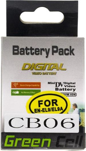 Akumulator Green Cell Nikon D-SLR D40 D60 D3000 D5000 7.4V (CB06) 6