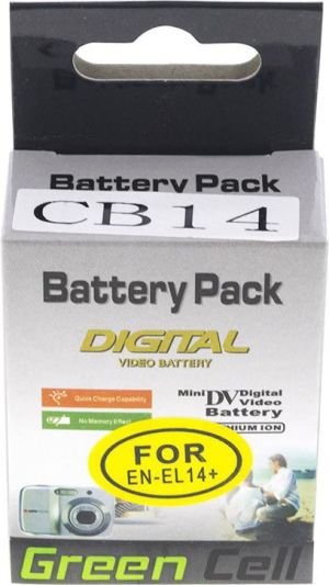 Akumulator Green Cell Nikon D3100 D3200 D5100 D5200 P7000 EN-EL14 (CB14) 6