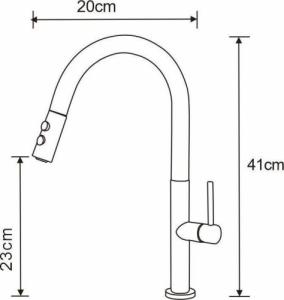 Bateria kuchenna Mexen Ava stojąca czarna 2