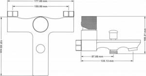 Bateria wannowa Mexen Mexen Royo One bateria wannowa, chrom - 72231-00 2