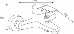 Bateria wannowa Mexen Mexen Caro R62 bateria wannowa z zestawem prysznicowym, chrom - 74663R62-00 2