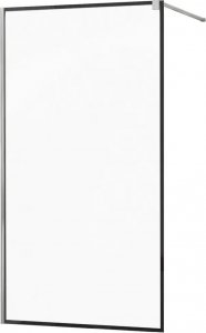 Mexen Mexen Kioto ścianka prysznicowa 50 x 200 cm, transparent/czarny wzór 8 mm, chrom - 800-050-101-01-70 4