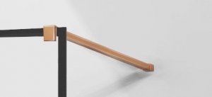 Mexen Mexen Kioto ścianka prysznicowa 50 x 200 cm, transparent/czarny wzór 8 mm, różowe złoto - 800-050-101-60-70 3