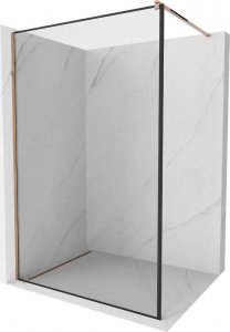 Mexen Mexen Kioto ścianka prysznicowa 50 x 200 cm, transparent/czarny wzór 8 mm, różowe złoto - 800-050-101-60-70 10