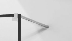 Mexen Mexen Kioto ścianka prysznicowa 60 x 200 cm, transparent/czarny wzór 8 mm, chrom - 800-060-101-01-70 6