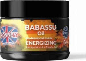 Ronney RONNEY_Babassu Oil Professional Mask Energizing Therpay For Color &amp; Matte Hair energetyzująca maska do włosów farbowanych i pozbawionych blasku z olejem babassu 300ml 1