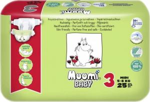 Muumi Pieluszki Baby 3, 5-8 kg, 25 szt. 1