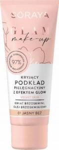 Soraya SORAYA_Glam Make-Up kryjący podkład pielęgnacyjny 01 Jasny Beż 30ml 1