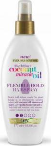 Organix ORGANIX_Coconut Oil Miracle Oil Flexible Hold Hairspray lakier do włosów nadający połysk w sprayu 177ml 1