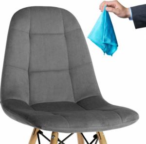 Szchara KRZESŁO tapicerowane PIKOWANE nowoczesne WELUROWE 15