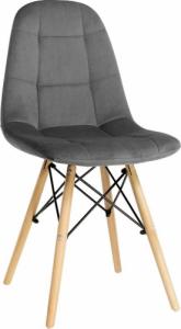 Szchara KRZESŁO tapicerowane PIKOWANE nowoczesne WELUROWE 2