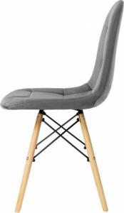 Szchara KRZESŁO tapicerowane PIKOWANE nowoczesne WELUROWE 5