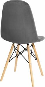 Szchara KRZESŁO tapicerowane PIKOWANE nowoczesne WELUROWE 6