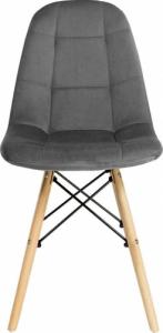 Szchara KRZESŁO tapicerowane PIKOWANE nowoczesne WELUROWE 7