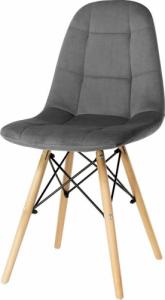 Szchara KRZESŁO tapicerowane PIKOWANE nowoczesne WELUROWE 8