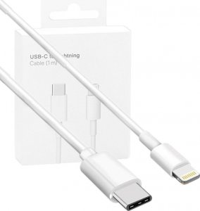 Kabel USB USB-C - Lightning 1 m Biały 1