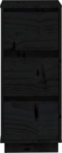 vidaXL Szafki boczne, 2 szt., czarne, 32x34x75 cm, lite drewno sosnowe 4