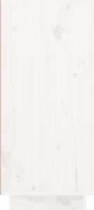 vidaXL Szafka, biała, 111x34x75 cm, lite drewno sosnowe 7